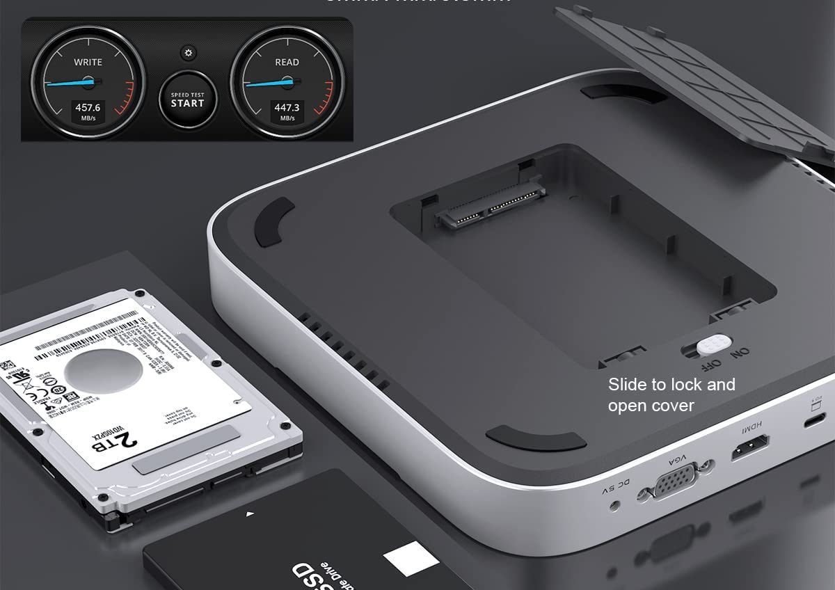 Dock per Mac mini con alloggiamento SSD/HD: espansione TOTALE