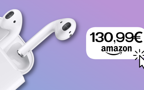 AirPods 2ª gen in OFFERTA su Amazon: solo 130€ per gli auricolari wireless di Apple