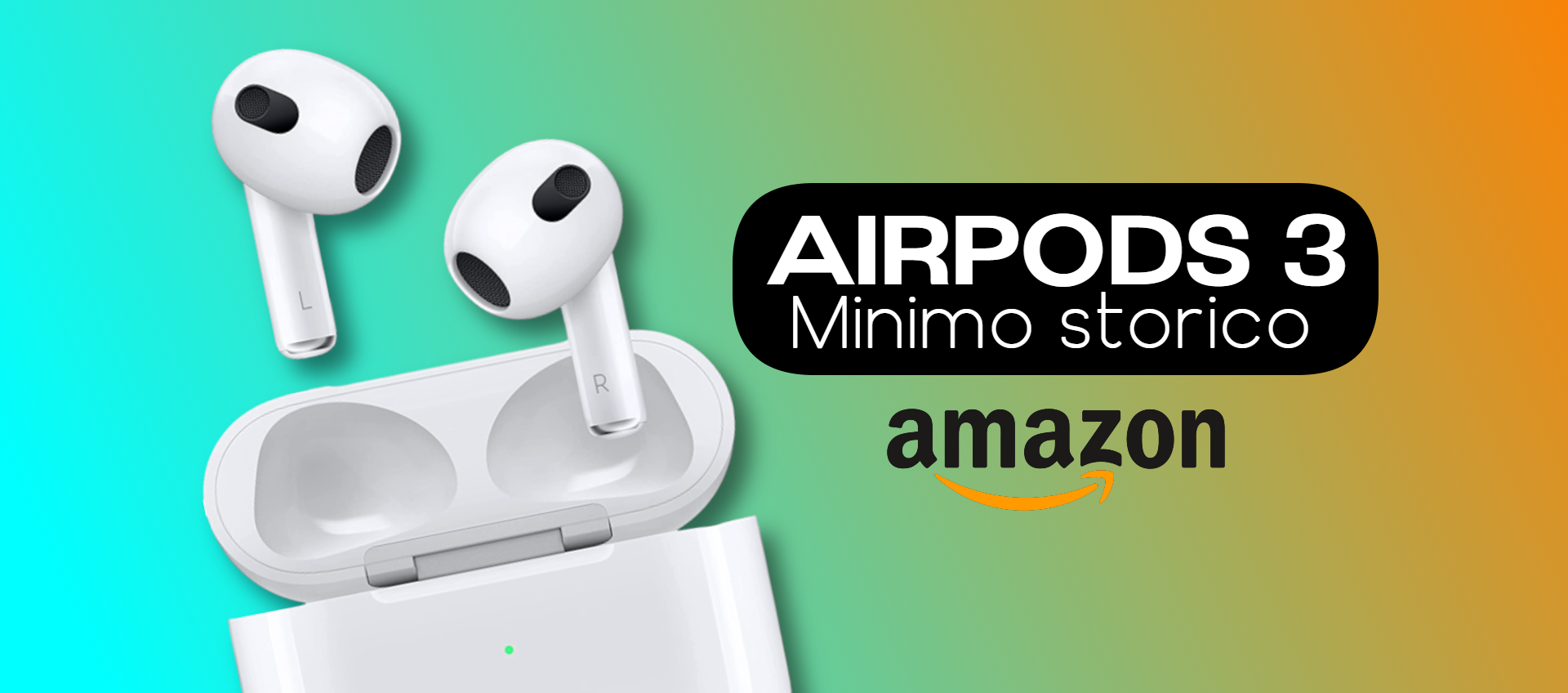 A picco gli AirPods 3ª Gen (Lightning): su Amazon scatta l'AFFARE