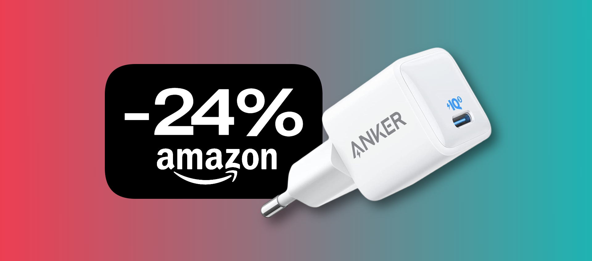 Caricabatterie Anker Nano da 20W: con lo sconto Amazon del 24% è un BEST BUY