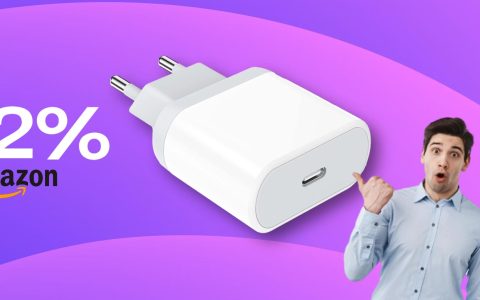 Caricabatterie USB-C 20W a poco più di 12€ il SUPER SCONTO Amazon