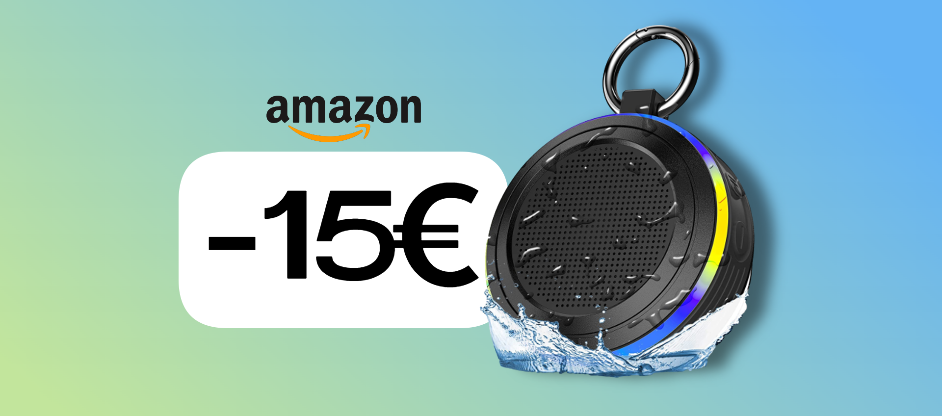 Cassa Bluetooth impermeabile e con LED: PREZZO TOP con Coupon