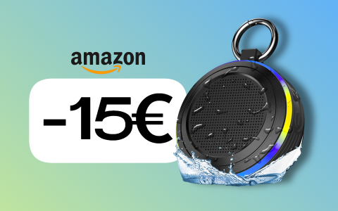 Cassa Bluetooth impermeabile e con LED: PREZZO TOP con Coupon