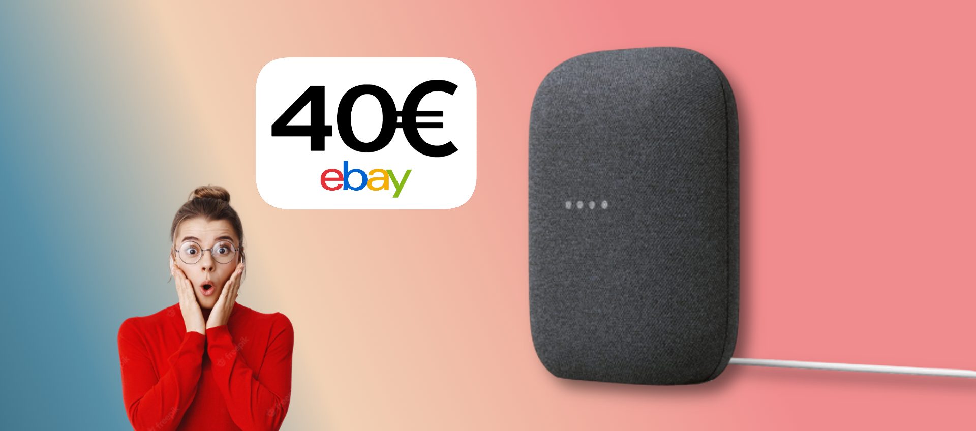 Google Nest Audio: lo smart speaker è scontato di oltre il 50% su eBay!