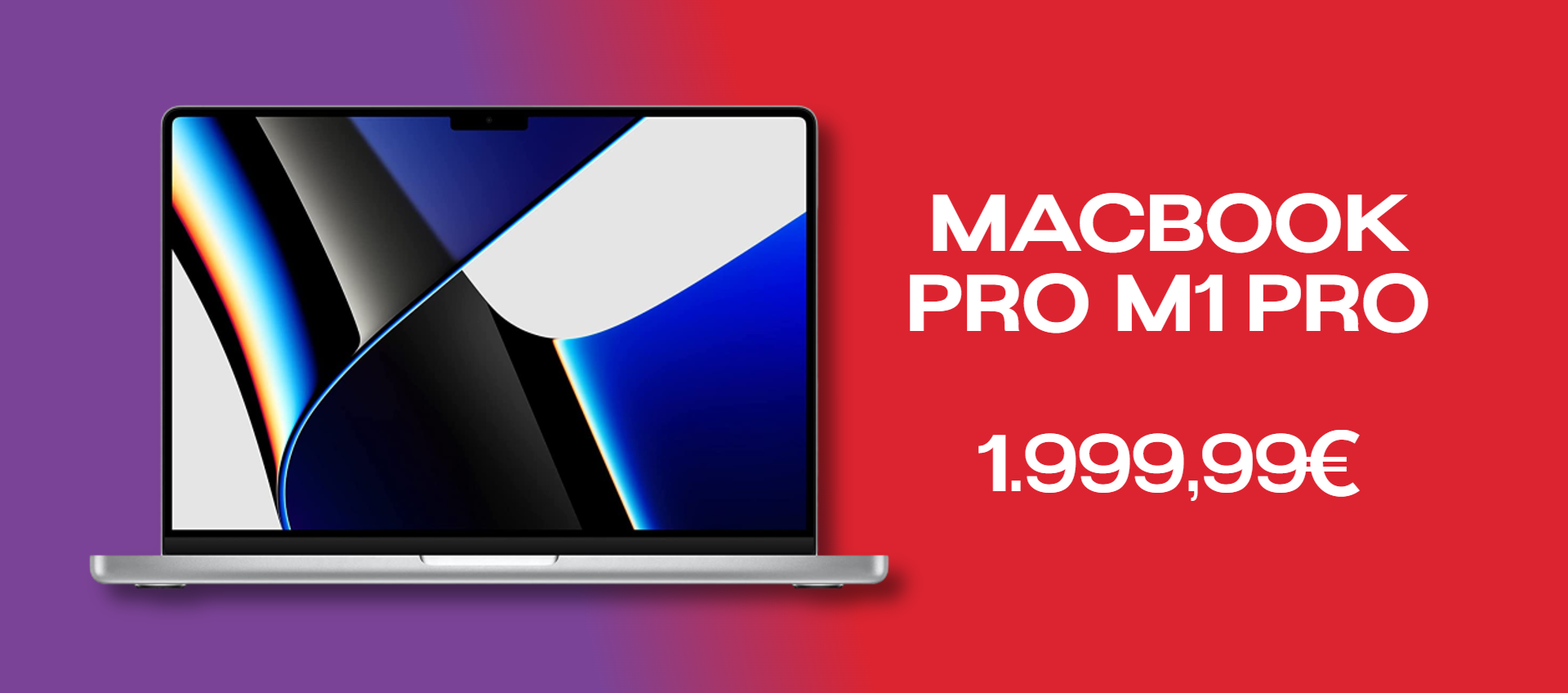 MacBook Pro con M1 Pro al MINIMO STORICO su Amazon con lo sconto immediato di 350€