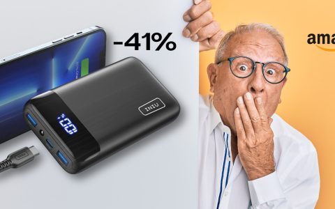 Power Bank 20.000mAh: SCONTO TOP 41% per il tuo smartphone sempre a corto di energia