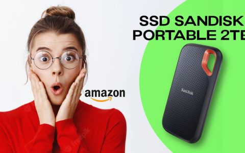 SSD SanDisk Extreme Portable 2TB: SCONTO CLAMOROSO del 51%