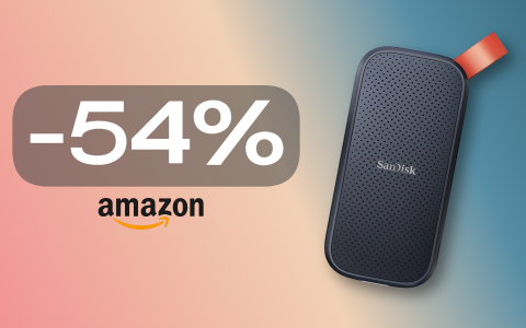 SSD SanDisk 1TB Portable: tutti i tuoi file sempre con te (-54% Amazon)