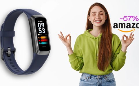 Smartband per attività fisica e monitoraggio della salute SCONTATO del 57%: tuo a meno di 30€