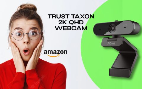 Trust Taxon: FOLLIA Amazon, la webcam 2K QHD è scontata del 53%