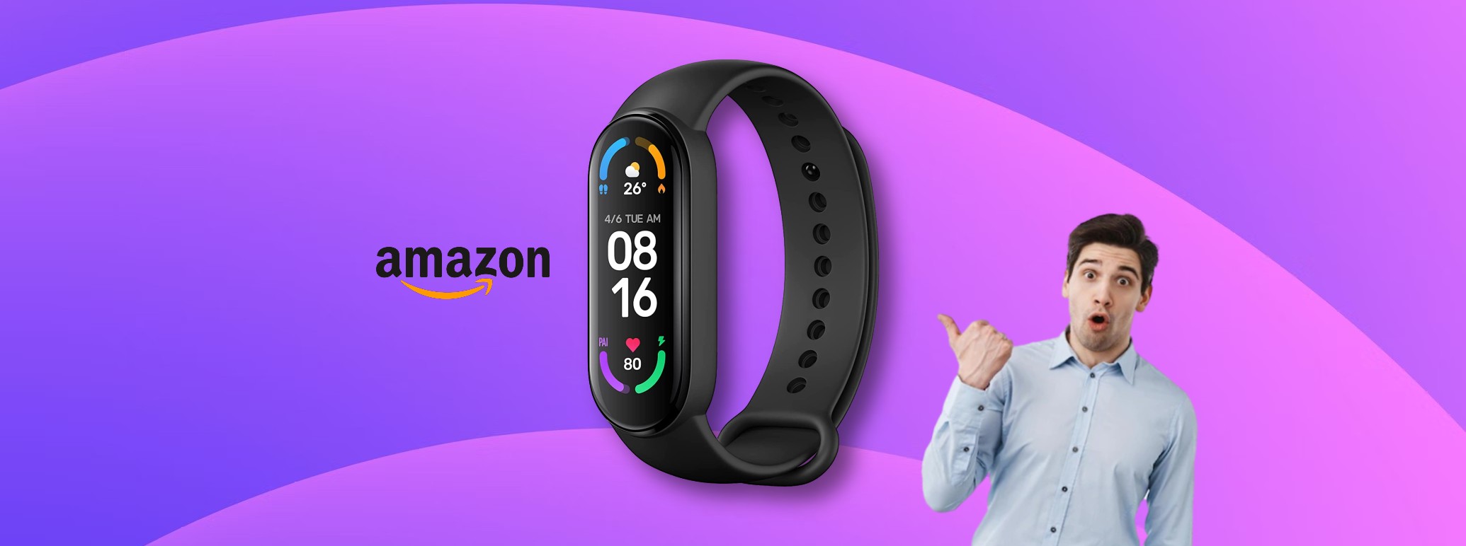 Xiaomi Smart Band 6: il fitness tracker #1 su Amazon è SCONTATO del 22%