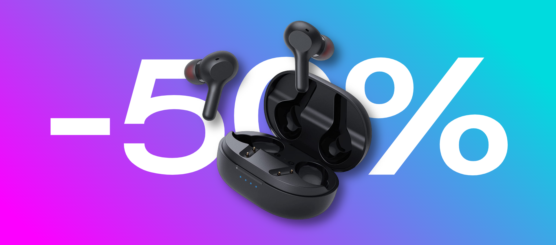 Auricolari wireless impermeabili: super SCONTO 50% e prezzo finale irrisorio!