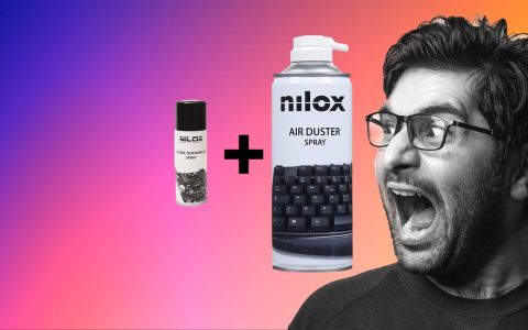 Bomboletta Spray + aria compressa: Pulisci Mac, AirPods e accessori