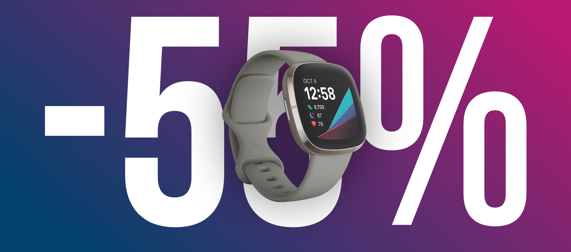 Fitbit Sense: SCONTO WOW del 55% sullo smartwatch alleato della tua salute