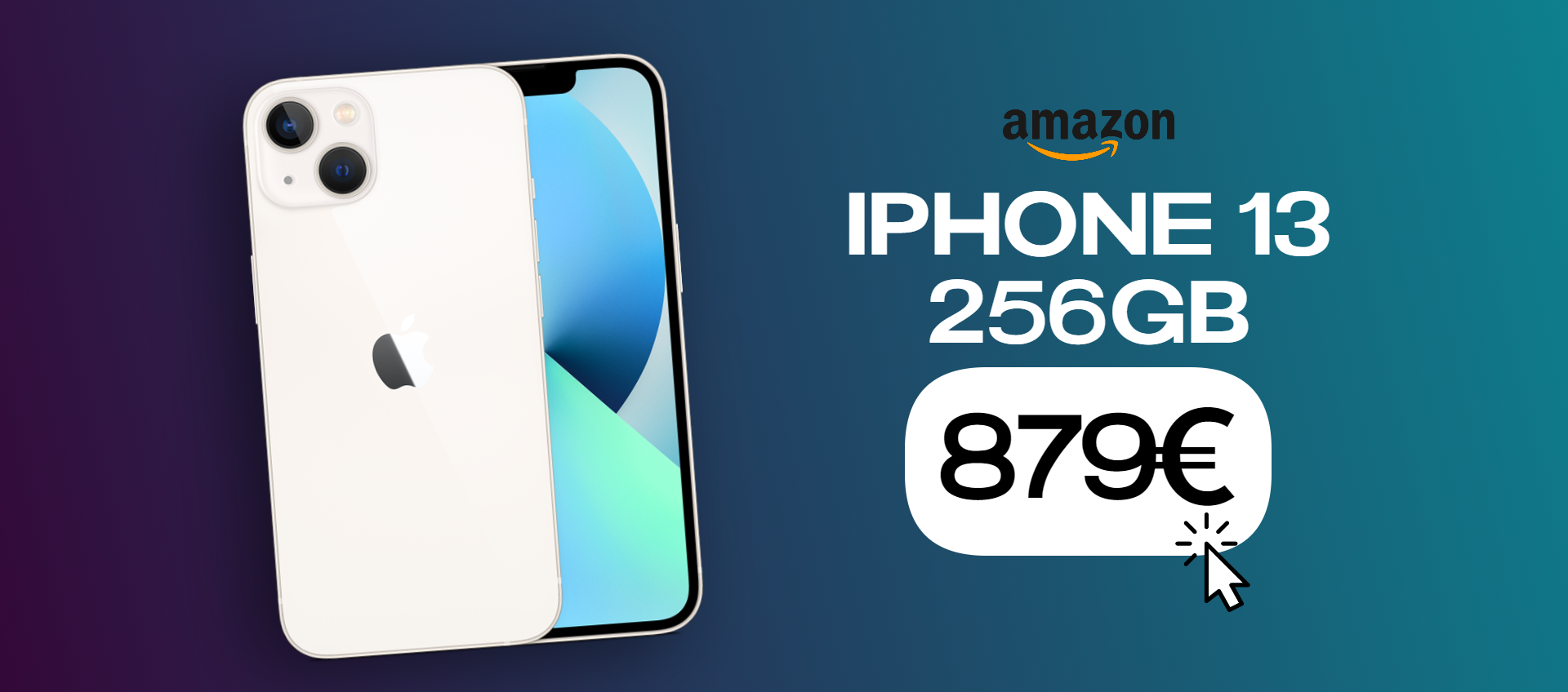 iPhone 13 da 256GB, l'AFFARE del giorno è su Amazon: tuo a 879€ (-17%)