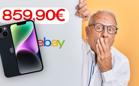 iPhone 14 al nuovo MINIMO STORICO: l'AFFARE è su eBay, tuo a meno di 860€