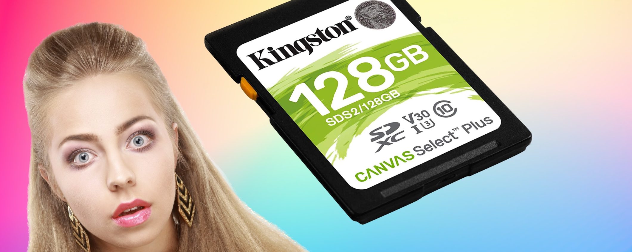 Kingston Canvas Select Plus: Scheda microSD 128GB sconto del 34%