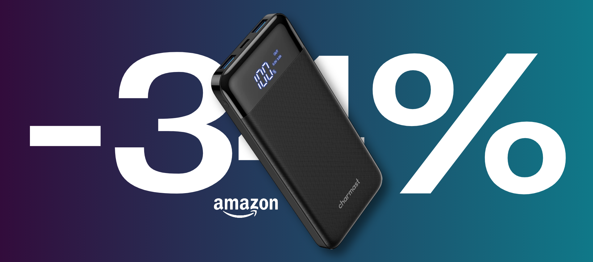 Power Bank 10.400mAh per ricaricare fino a 3 dispositivi: oggi costa meno di 18€ su Amazon (-34%)