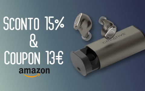 Creative Outlier Pro, auricolari TWS impermeabili: BOMBA Amazon sconto + coupon