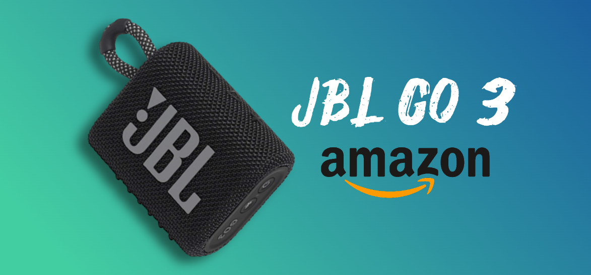 JBL GO 3, l'altoparlante Bluetooth impermeabile oggi costa meno del previsto (-33%)