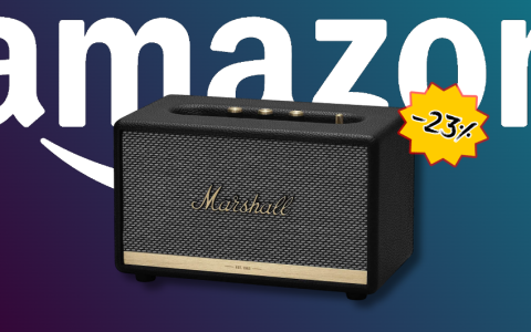 Marshall Acton II, l'altoparlante Bluetooth dal design iconico è in OFFERTA (-23%)