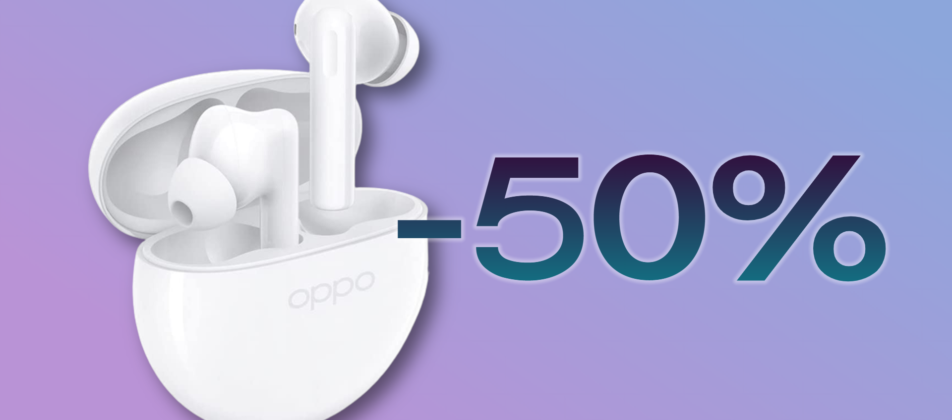 Oppo Enco Buds2 a metà prezzo su Amazon: il tuo AFFARE DEL GIORNO è servito