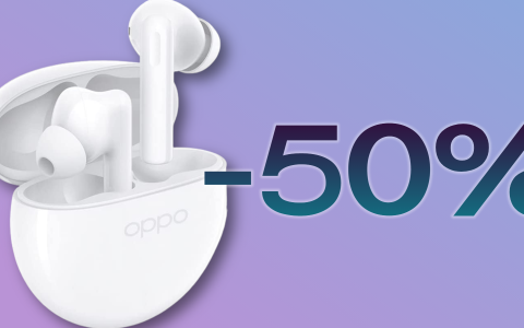 Oppo Enco Buds2 a metà prezzo su Amazon: il tuo AFFARE DEL GIORNO è servito