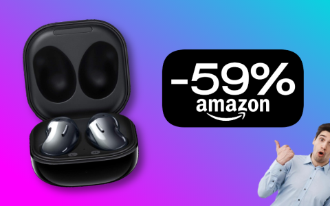 Samsung Galaxy Buds Live: PAZZO SCONTO del 59% su Amazon