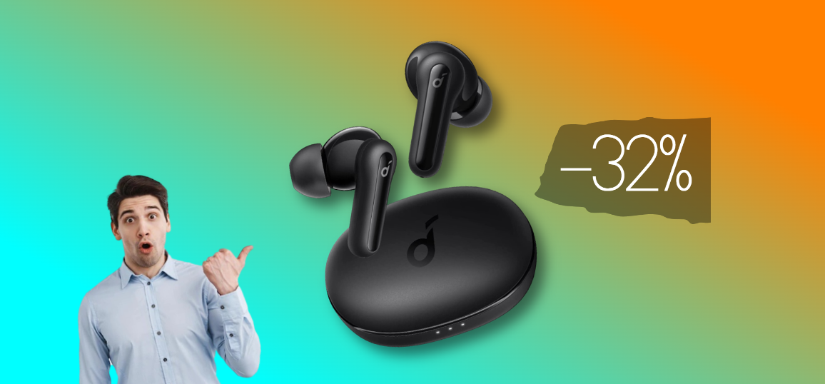 Soundcore Life P2 Mini: SCONTO WOW del 32% sugli auricolari wireless con 32 ore di autonomia