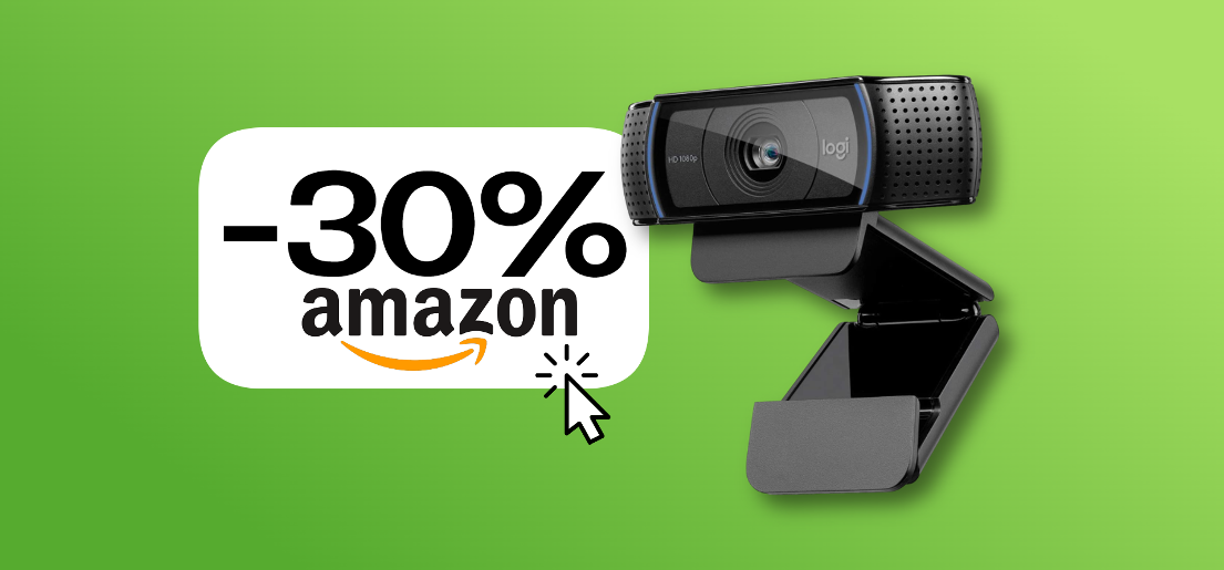 Webcam Logitech C920 HD Pro: se oggi la PAGHI POCO, è solo grazie allo sconto Amazon