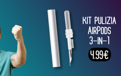 AirPods sempre come nuovi con questo kit di pulizia in OFFERTA a meno di 5€