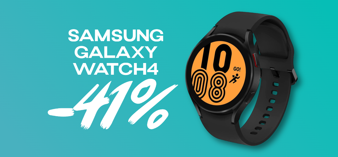 Samsung Galaxy Watch4 44mm: SCONTO WOW del 41%