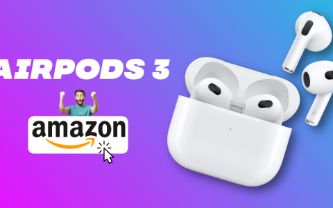 AirPods 3ª gen. con custodia MagSafe in PROMO su Amazon: non indugiare!