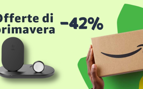 Belkin e Offerte di Primavera Amazon: FOLLE sconto del 42% sul caricabatterie wireless 3-in-1