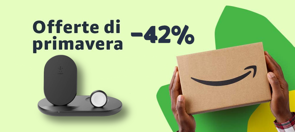 Belkin e Offerte di Primavera Amazon: FOLLE sconto del 42% sul caricabatterie wireless 3-in-1