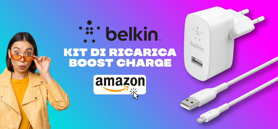 Belkin, il Kit di ricarica per iPhone è in OFFERTA su Amazon: poche unità disponibili