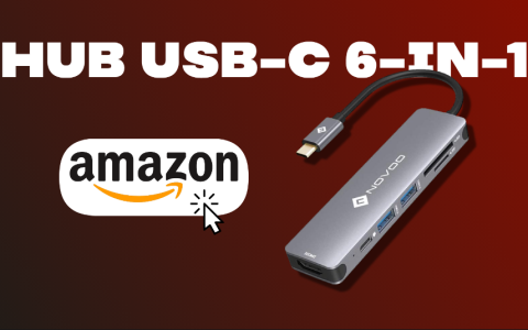 Hub USB-C 6-in-1: a questo prezzo è un PECCATO farselo sfuggire