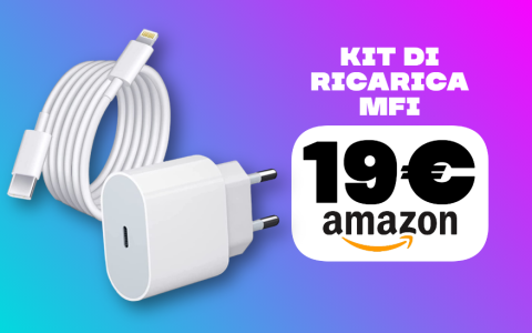 Kit di ricarica MFi a meno di 20€ con la PROMO Amazon