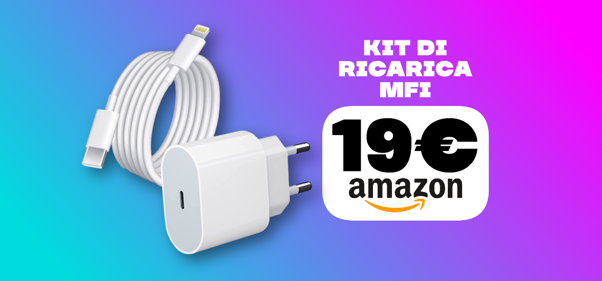 Kit di ricarica MFi a meno di 20€ con la PROMO Amazon