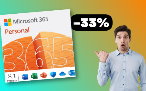 Microsoft 365 per Mac e PC: abbonamento 1 anno a PREZZO WOW (-33%)