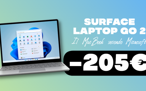 Surface Laptop Go 2: il MacBook di Microsoft è SCONTATO di 200€!