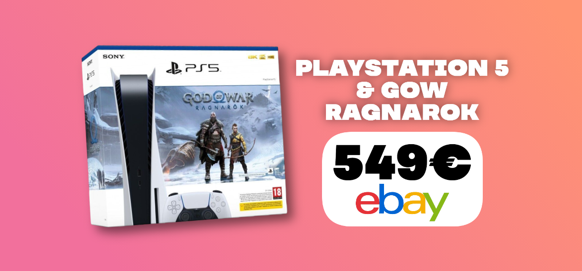 PlayStation 5 con GoW Ragnarok ad un PREZZO IMBATTIBILE (e spedizione gratis)