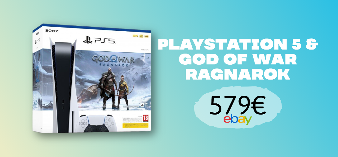 PlayStation 5 con GoW Ragnarok ad un nuovo FAVOLOSO minimo storico