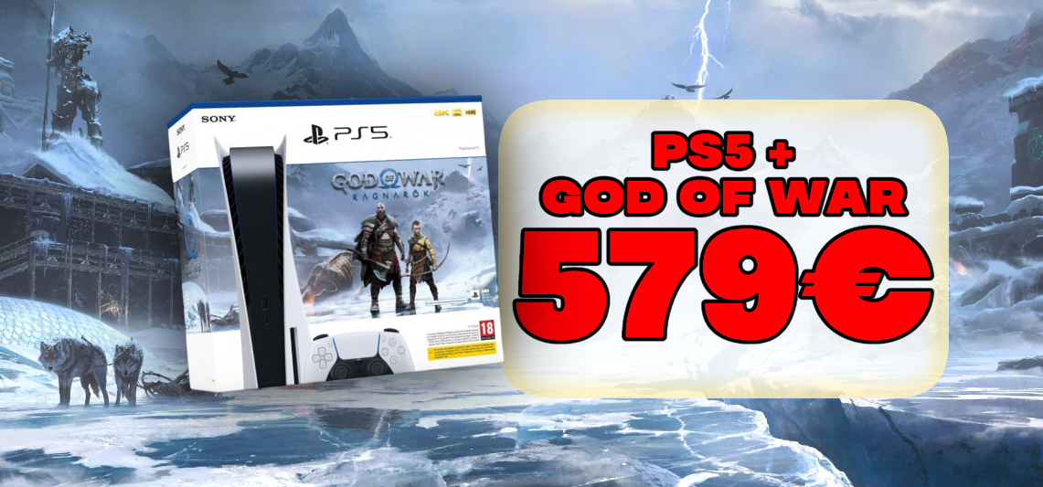 PlayStation 5 con God of War Ragnarok: MINIMO STORICO SHOCK