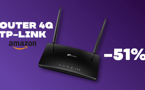 Router 4G per VOLARE sul web: SCONTO PAZZO del 51% su Amazon!