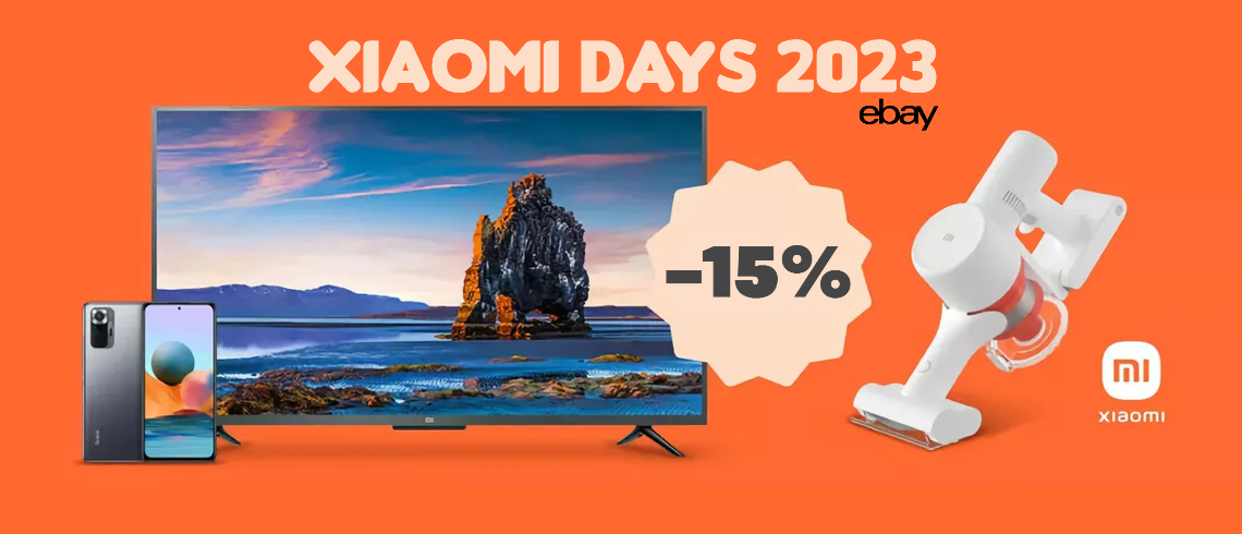 Xiaomi Days 2023: su eBay l'iniziativa per risparmiare su smartphone, tablet e altro