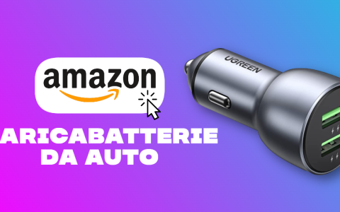 Caricabatterie da auto 36W con due USB per ricaricare il tuo iPhone anche quando sei al volante (-15%)