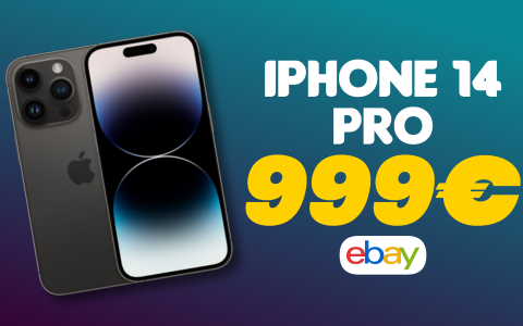 iPhone 14 Pro è l'AFFARE DEL GIORNO: solo 999 euro su eBay (-340€)