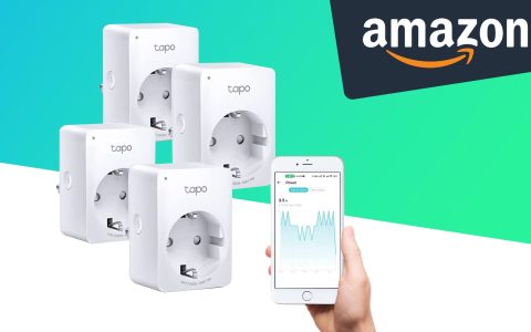 Presa Schuko Smart, Alexa e monitoraggio consumi: Kit da 4 super sconto