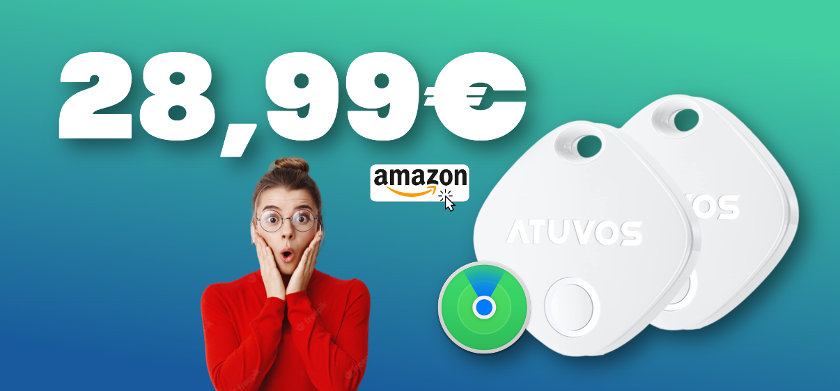 Altro che AirTag: con 28,99€ acquisti due tracker Bluetooth compatibili con Dov'è di Apple